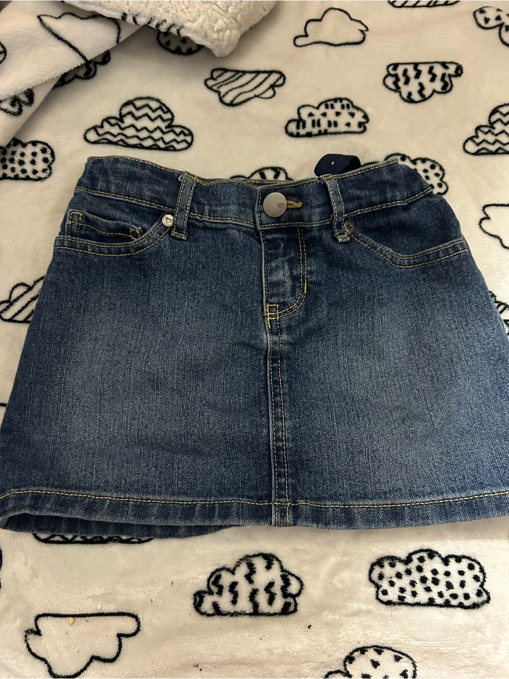 Kids Denim Skirt - Dark Blue